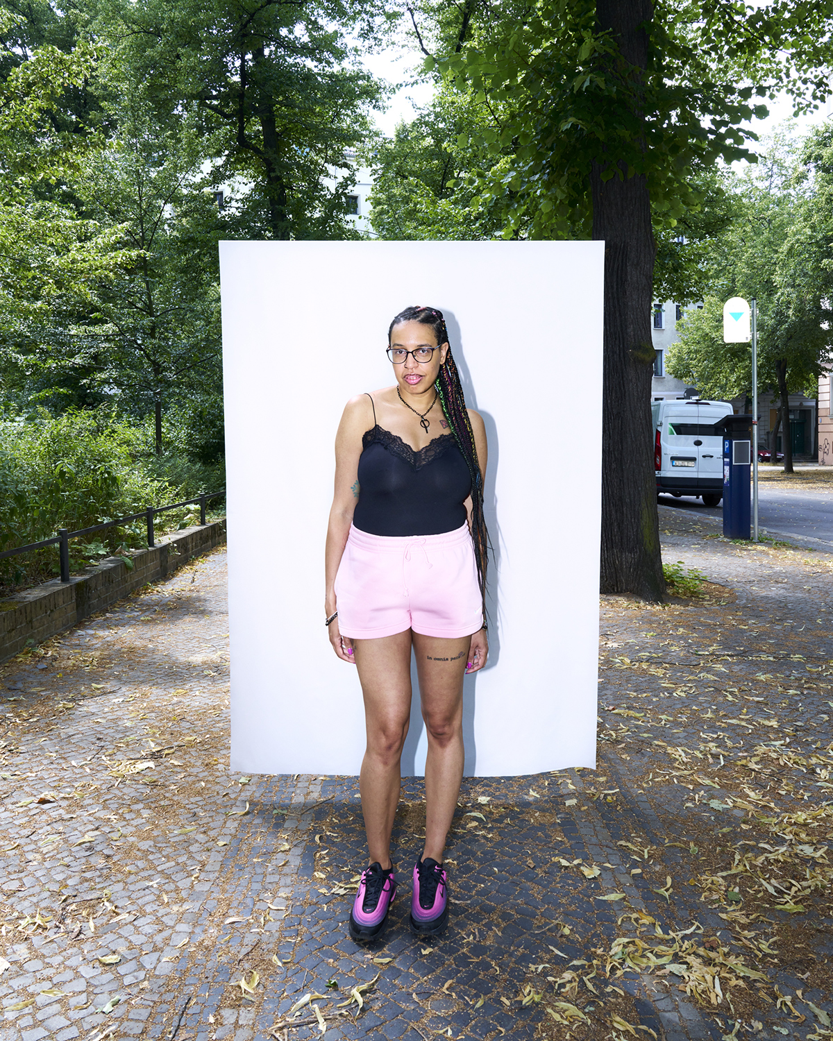 Pam Roberts – One person. One voice., Mental Health in Fashion – portrait by Claudia Malecka, Berlin Fashion Week